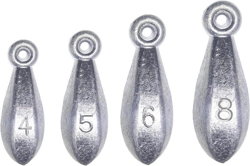 TKHDBF Fishing Weights Sinkers Bank Sinkers Bullet Weights for Surf Fishing Pier Bank Fishing Saltwater Fishing Gear 1oz to 8oz - Image 1